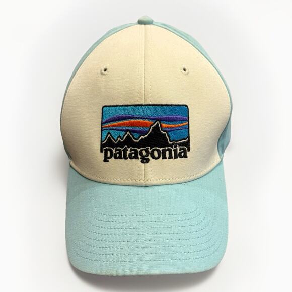 Patagonia Other - Patagonia P-6 Logo Lopro Mens Blue Adjustable Trucker SnapBack Hat Baseball Cap